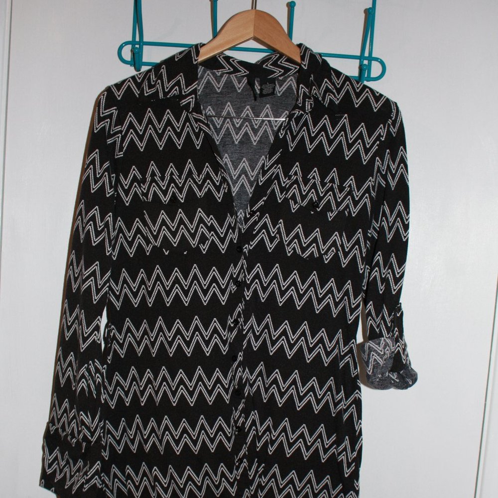 Black Chevron Dress